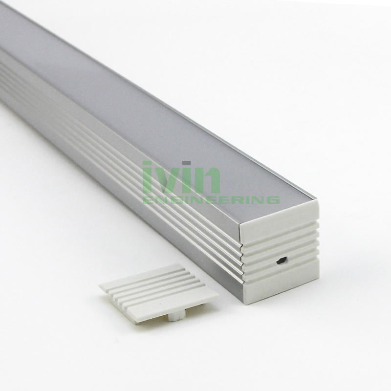 LED linear light heatsink, LED linear light casing.