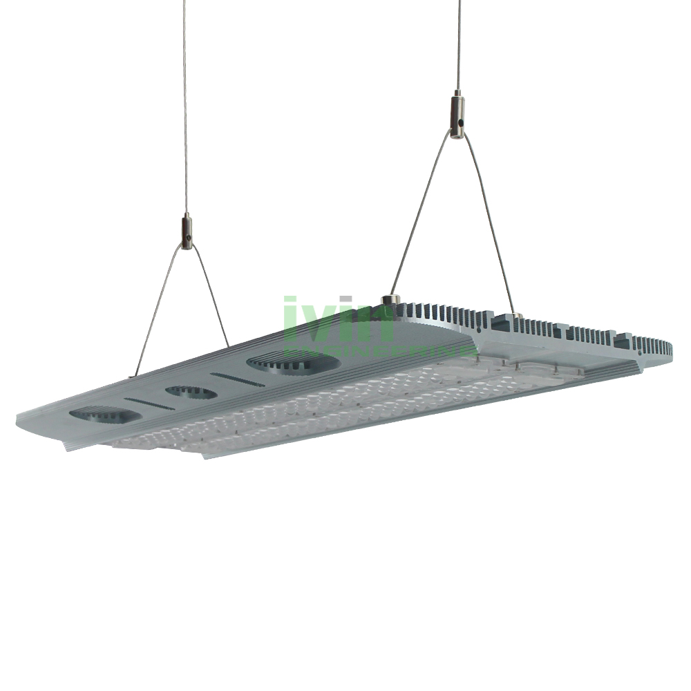 LED canabis grow light fixture, hydroponic LED gorw light aluminum housing.